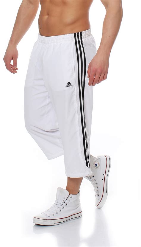 adidas 3/4 hose herren weiss|Weiss .